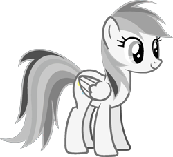 Size: 1319x1201 | Tagged: safe, artist:josephlu2021, oc, oc only, oc:gray awesome dash, pegasus, pony, folded wings, pegasus oc, pony oc, simple background, solo, standing, transparent background, wings