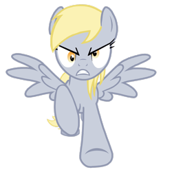 Size: 2449x2449 | Tagged: safe, artist:greenmachine987, derpy hooves, pegasus, pony, epic rage time, g4, angry, epic derpy, female, high res, mare, simple background, solo, transparent background, vector