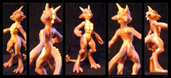 Size: 2600x1200 | Tagged: safe, artist:kp-shadowsquirrel, spike, dragon, g4, craft, irl, older, photo, sculpture