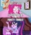 Size: 800x900 | Tagged: safe, edit, edited screencap, screencap, pinkie pie, sci-twi, twilight sparkle, human, blizzard or bust, equestria girls, equestria girls specials, g4, my little pony equestria girls: better together, my little pony equestria girls: holidays unwrapped, bags under eyes, caption, exhausted, fear of a krabby patty, image macro, insomnia, sci-twi's room, spongebob squarepants, text, tired