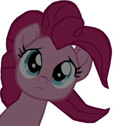 Size: 1280x1352 | Tagged: safe, artist:benpictures1, pinkie pie, earth pony, pony, g4, my little pony: the movie, cute, diapinkes, female, frown, inkscape, mare, ponk, simple background, solo, transparent background, vector