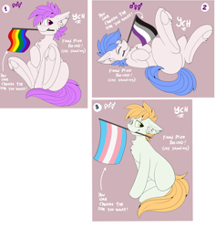 Size: 3695x3900 | Tagged: safe, artist:kianara, oc, oc only, earth pony, pony, advertisement, asexual pride flag, commission, commission info, cute, female, flag, for sale, gay pride flag, high res, looking at you, male, price list, price tag, prices, pride, pride flag, pride month, pride ponies, transgender pride flag, ych example, your character here