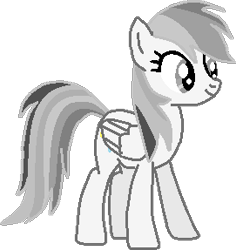 Size: 271x287 | Tagged: safe, artist:josephlu2021, oc, oc only, oc:gray awesome dash, pegasus, pony, folded wings, pegasus oc, pony oc, reaction, simple background, solo, standing, transparent background, wings