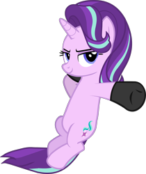 Size: 4580x5460 | Tagged: safe, alternate version, artist:mrvector, starlight glimmer, pony, unicorn, g4, absurd resolution, clothes, female, mare, simple background, smiling, smug, socks, solo, transparent background, vector