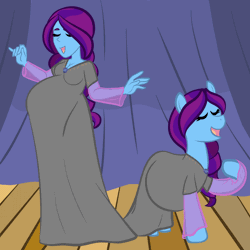 Size: 4000x4000 | Tagged: safe, artist:chelseawest, oc, oc:diva nuit, earth pony, human, pony, equestria girls, g4, animated, clothes, dress, fetus, human ponidox, multiple pregnancy, offspring, offspring's offspring, parent:coloratura, parent:oc:diva nuit, parent:oc:windflower, pregnant, self paradox, self ponidox, septuplets, singing, stage, x-ray