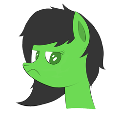 Size: 849x839 | Tagged: safe, artist:f3st1ve, oc, oc only, oc:filly anon, bust, female, filly, foal, simple background, white background