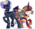 Size: 1280x1078 | Tagged: safe, artist:kurosawakuro, oc, oc only, oc:hades, oc:zodiark, aqua equos, original species, pond pony, pony, closed species, simple background, solo, transparent background