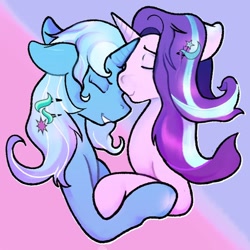 Size: 1080x1080 | Tagged: safe, artist:toxintonic, starlight glimmer, trixie, g4, female, lesbian, ship:startrix, shipping