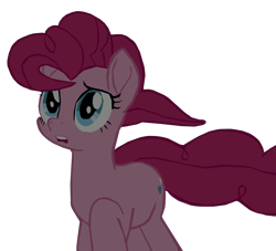 Size: 1280x1164 | Tagged: safe, artist:benpictures1, pinkie pie, earth pony, pony, g4, my little pony: the movie, cute, diapinkes, female, inkscape, mare, open mouth, raised hoof, simple background, solo, transparent background, vector