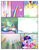 Size: 612x792 | Tagged: safe, artist:newbiespud, edit, edited screencap, screencap, applejack, discord, fluttershy, pinkie pie, rainbow dash, rarity, twilight sparkle, draconequus, earth pony, pegasus, pony, unicorn, comic:friendship is dragons, g4, the return of harmony, big crown thingy, chaos, comic, dialogue, discorded landscape, element of magic, female, jewelry, levitation, magic, male, mane six, mare, ponyville, rainbow, rainbow trail, regalia, screencap comic, smiling, telekinesis, unicorn twilight