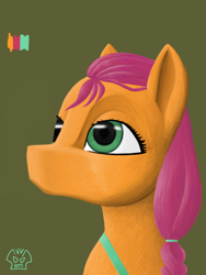 Size: 3000x4000 | Tagged: safe, artist:a-jaller, sunny starscout, earth pony, pony, g5, simple background, solo