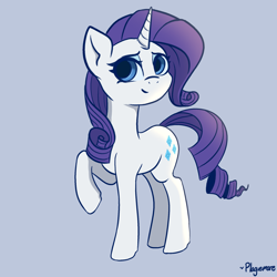 Size: 2000x2000 | Tagged: safe, artist:plaguemare, rarity, pony, g4, female, high res, mare, smiling, solo