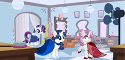Size: 1280x613 | Tagged: safe, artist:swiftgaiathebrony, rarity, sweetie belle, oc, g4, adult, aunt and niece, female, mother and child, mother and daughter, offspring, parent:fancypants, parent:rarity, parents:raripants