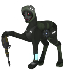 Size: 3500x3500 | Tagged: safe, alternate version, artist:ghost3280, oc, oc only, oc:well geboren, dog, dog pony, earth pony, original species, pony, high res, multiple variants, simple background, solo, space engineers, spacesuit, transparent background, voxel drill