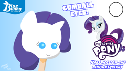 Size: 1600x896 | Tagged: safe, artist:lennonblack, rarity, pony, unicorn, g4, blue bunny, blue raspberry, candy, chewing gum, cute, fabulous, food, food transformation, gum, gumball, ice cream, popsicle, raribetes, rarity is a marshmallow, raspberry (food)
