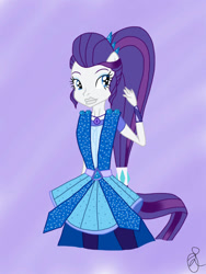 Size: 768x1024 | Tagged: safe, artist:ilaria122, rarity, human, equestria girls, g4, my little pony equestria girls: legend of everfree, alternate hairstyle, clothes, crystal guardian, lips, ponied up, solo