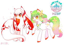 Size: 2263x1600 | Tagged: artist needed, safe, oc, oc only, oc:明珠, china, duo, hangzhou brony festival, mascot, simple background, transparent background