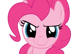 Size: 833x613 | Tagged: safe, artist:bast13, pinkie pie, earth pony, pony, g4, female, looking at you, mare, simple background, smiling, solo, transparent background, vector