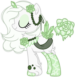 Size: 1036x1061 | Tagged: safe, artist:eiine, oc, oc only, oc:crystal rose, aqua equos, original species, pony, unicorn, base used, closed species, simple background, solo, transparent background