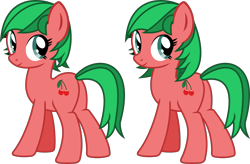 Size: 4490x2948 | Tagged: safe, artist:cranberry-tofu, oc, oc only, oc:cherry verdure, earth pony, pony, butt, earth pony oc, female, full body, high res, hooves, looking back, mare, plot, show accurate, simple background, smiling, solo, standing, tail, transparent background