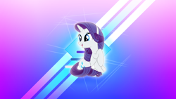 Size: 3840x2160 | Tagged: safe, artist:cloudy glow, artist:game-beatx14, edit, rarity, pony, unicorn, g4, female, high res, mare, solo, wallpaper, wallpaper edit