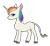 Size: 2652x2452 | Tagged: safe, artist:dusthiel, oc, oc only, unnamed oc, pony, unicorn, colored hooves, female, high res, leonine tail, mare, multicolored hair, pink eyes, rainbow hair, simple background, solo, standing, tail, transparent background, white coat