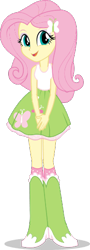 Size: 174x486 | Tagged: safe, artist:gouhlsrule, fluttershy, human, equestria girls, g4, boots, clothes, high heel boots, shirt, shoes, simple background, skirt, socks, solo, transparent background