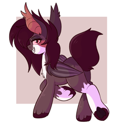 Size: 778x842 | Tagged: safe, artist:lulubell, oc, oc only, oc:bramble patch, bat pony, bat pony oc, butt, plot, solo