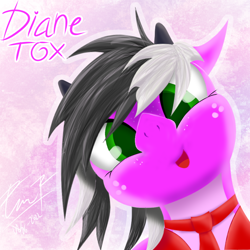 Size: 1024x1024 | Tagged: safe, artist:dianetgx, oc, oc only, dracony, dragon, hybrid, clothes, looking at you, necktie, smiling, smiling at you, uniform