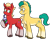 Size: 500x392 | Tagged: safe, artist:storfulsten, hitch trailblazer, sprout cloverleaf, earth pony, pony, g5, drinking, duo, male, simple background, smoothie, stallion, transparent background