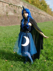 Size: 1920x2576 | Tagged: safe, artist:obliviusmoon, princess luna, human, g4, 2013, clothes, cosplay, costume, irl, irl human, photo, solo