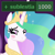 Size: 602x602 | Tagged: safe, edit, edited screencap, screencap, princess celestia, alicorn, pony, derpibooru, g4, horse play, my little pony: friendship is magic, blushing, cropped, derpimilestone, femsub, get, meta, solo, sublestia, submissive, tags