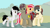 Size: 2560x1440 | Tagged: safe, artist:vitariel, oc, oc only, oc:flame control, oc:morozov, oc:nightmare crystal, oc:vitariel, pegasus, pony, unicorn, female, glasses, male, smiling, stallion