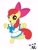 Size: 1071x1410 | Tagged: safe, artist:artmenet, apple bloom, earth pony, pony, g4, 2015, adorabloom, bipedal, clothes, cute, dress, female, filly, foal, old art, sailor uniform, simple background, solo, uniform, white background