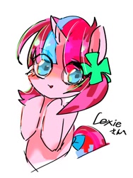 Size: 768x1024 | Tagged: safe, artist:pnpn_721, oc, oc only, pony, unicorn, female, horn, looking at you, mare, simple background, solo, white background