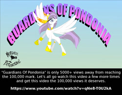 Size: 1280x1000 | Tagged: safe, artist:shawn keller, oc, oc:athena (shawn keller), pegasus, pony, guardians of pondonia, margarita paranormal, slender, solo, text, thin, youtube link