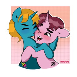 Size: 1962x1962 | Tagged: safe, artist:hudog, oc, pony, couple, love