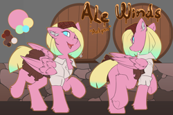 Size: 3152x2091 | Tagged: safe, artist:beardie, oc, oc only, oc:ale winds, clothes, commission, dress, mlp oc, my little pony, reference sheet