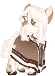 Size: 1260x1740 | Tagged: safe, artist:kawaiighetto, oc, oc only, earth pony, pony, clothes, earth pony oc, female, frown, mare, simple background, solo, transparent background, unshorn fetlocks