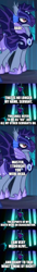 Size: 500x3636 | Tagged: safe, edit, edited screencap, screencap, opaline arcana, alicorn, bat pony, pony, unicorn, g4, g5, make your mark, my little pony: make your mark, spoiler:g5, comic, female, mare, screencap comic