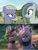 Size: 1440x1880 | Tagged: safe, edit, edited screencap, screencap, limestone pie, marble pie, smokey cobalt, earth pony, pony, unicorn, g4, g5, my little pony: a new generation, comparison, similarities, unnamed character, unnamed pony