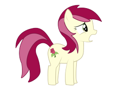 Size: 1587x1123 | Tagged: safe, artist:nebulonb100, roseluck, earth pony, pony, g4, female, mare, open mouth, simple background, solo, transparent background, vector