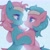 Size: 2855x2880 | Tagged: safe, artist:lispp, aloe, lotus blossom, earth pony, pony, g4, chest fluff, cropped, female, headband, high res, holding hooves, hug, incest, lesbian, looking at each other, looking at someone, nose to nose, ship:spacest, shipping, siblings, simple background, sisters, spa twins, steam, twincest, twins