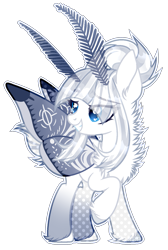 Size: 1001x1489 | Tagged: safe, artist:toffeelavender, oc, oc only, moth, mothpony, original species, pony, base used, eyelashes, female, grin, looking back, mare, raised hoof, simple background, smiling, solo, transparent background