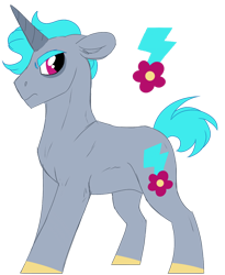 Size: 1196x1459 | Tagged: safe, artist:moonert, oc, oc only, pony, unicorn, colored hooves, frown, horn, male, simple background, solo, stallion, transparent background, unicorn oc