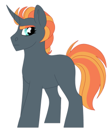 Size: 1585x1800 | Tagged: safe, artist:moonert, oc, oc only, pony, unicorn, frown, horn, male, simple background, solo, stallion, transparent background, unicorn oc