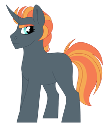 Size: 1585x1800 | Tagged: safe, artist:dilfistic, oc, oc only, pony, unicorn, frown, horn, male, simple background, solo, stallion, transparent background, unicorn oc