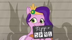 Size: 3410x1920 | Tagged: safe, screencap, pipp petals, pegasus, pony, g5, my little pony: tell your tale, the game is ahoof, spoiler:g5, spoiler:my little pony: tell your tale, spoiler:tyts01e12, female, high res, mare, mugshot, smiling, solo