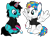 Size: 1642x1210 | Tagged: safe, artist:lightningbolt, derpibooru exclusive, part of a set, pegasus, pony, unicorn, g4, .svg available, as it is, awsten knight, clothes, crack shipping, duo, duo male, dyed mane, dyed tail, ear piercing, eyeliner, eyeshadow, frown, gay, glowing, glowing horn, happy, heterochromia, hoof polish, horn, horn piercing, horseshoes, jewelry, long sleeves, magic, makeup, male, nail polish, necklace, nose piercing, open mouth, patty walters, piercing, ponified, raised hoof, shipping, shirt, show accurate, simple background, sitting, spread wings, stallion, svg, t-shirt, tail, tattoo, transparent background, undershirt, vector, waterparks, wings