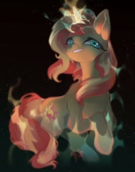 Size: 805x1024 | Tagged: artist needed, source needed, safe, sunset shimmer, pony, unicorn, g4, female, solo